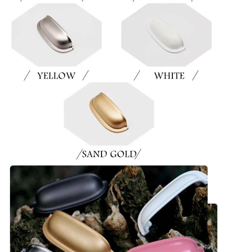 China Supplier Direct Furniture Hardware Pin Shape Brush Nickel Cup Shell Handle //