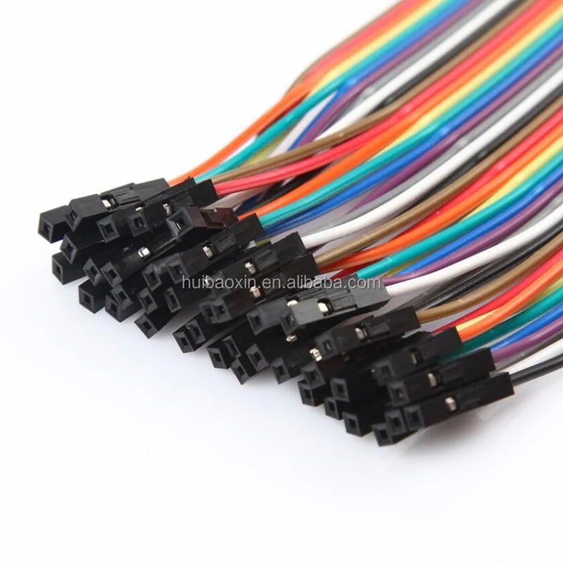 40pin Dupont Jumper Wire Pitch 2.54mm Dupont Flat Rainbow Cable Buy