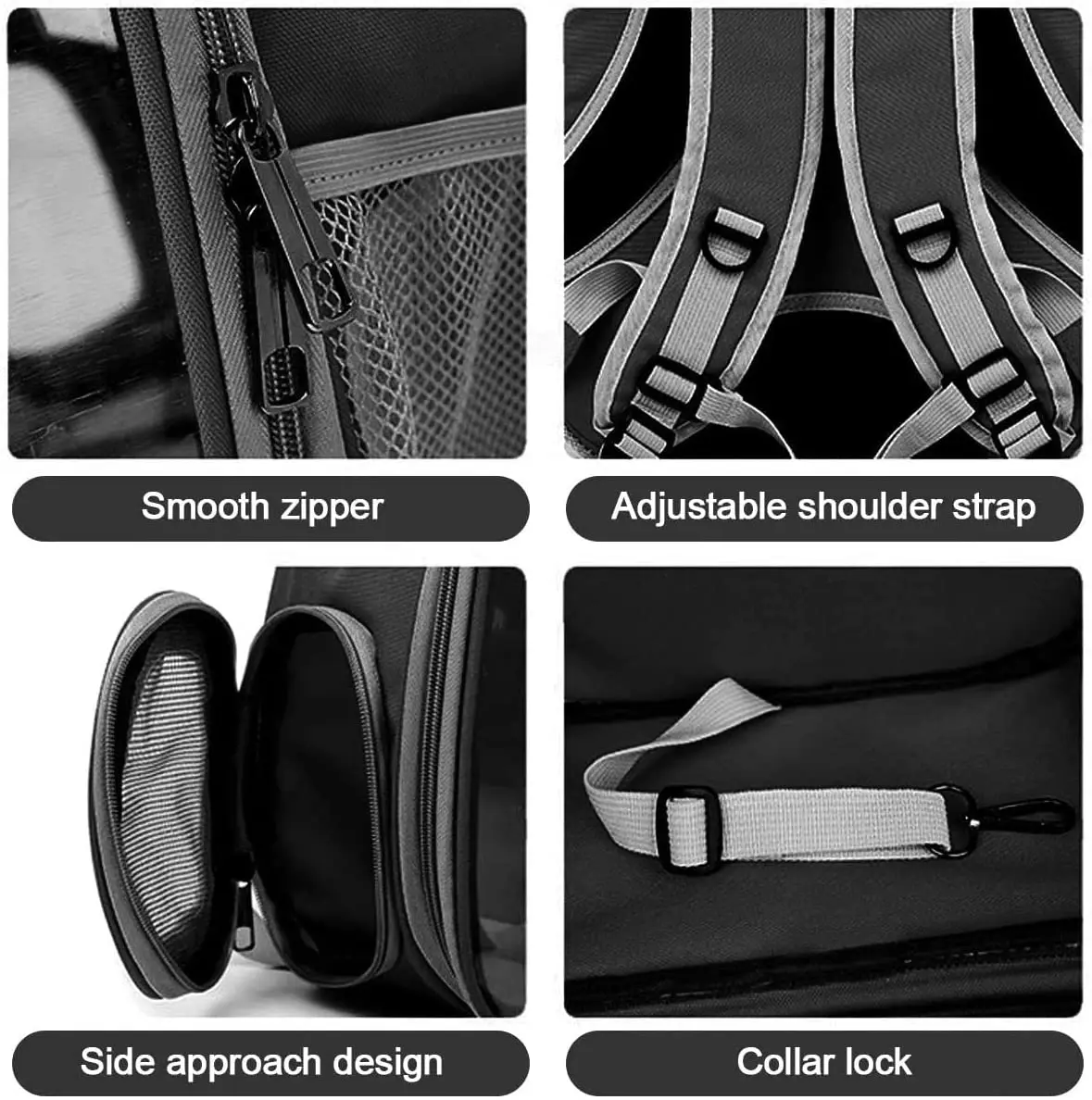 Pet Backpack Carrier Black,Bubble Carrying Bag Backpack Carrier For