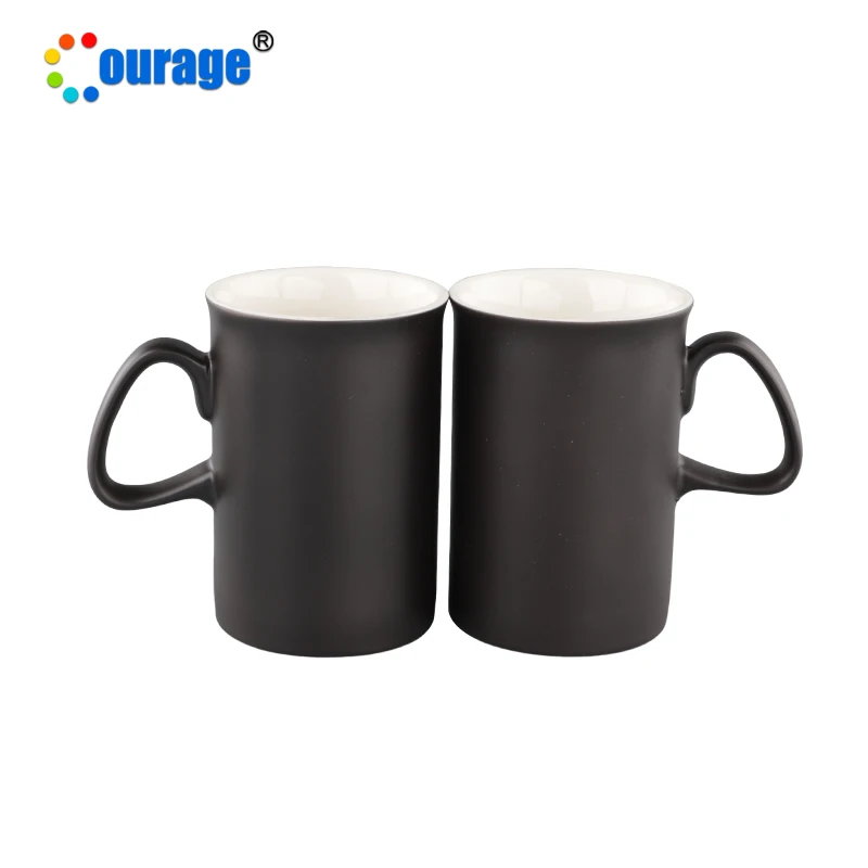 Cost Effective Black Ceramic Magic Mugs Color Change Mug Wholesale Mm