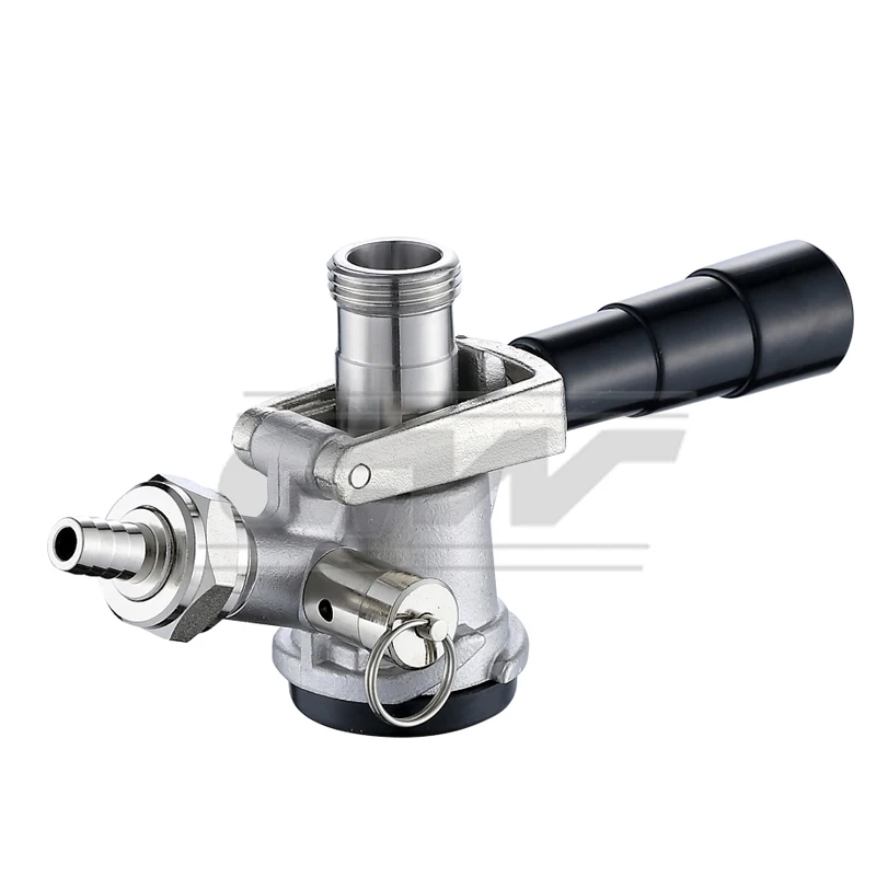 Home Brewing Stainless Steel Beer Sankey S Type Keg Faucet Tap Coupler