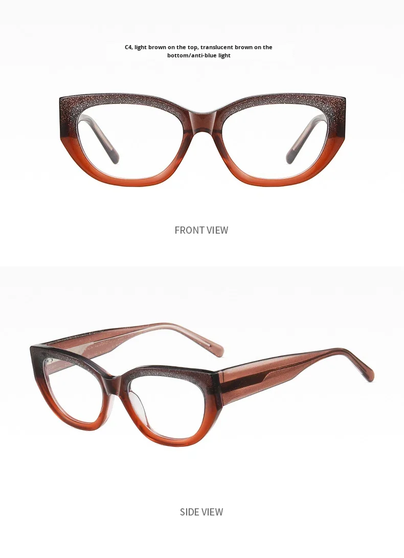 Blue Light Blocking Women's Optical Eyeglass Frames Luxury Style_voghion.com