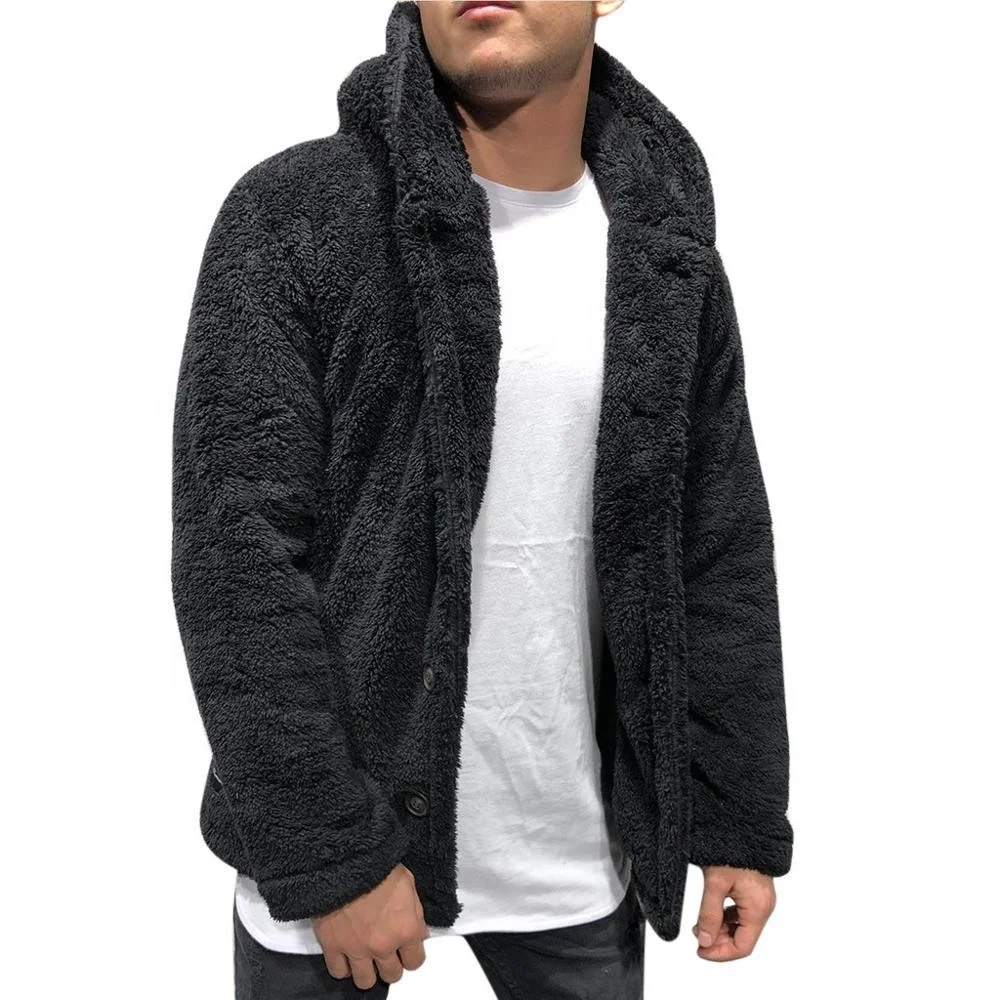 mens teddy fleece jacket