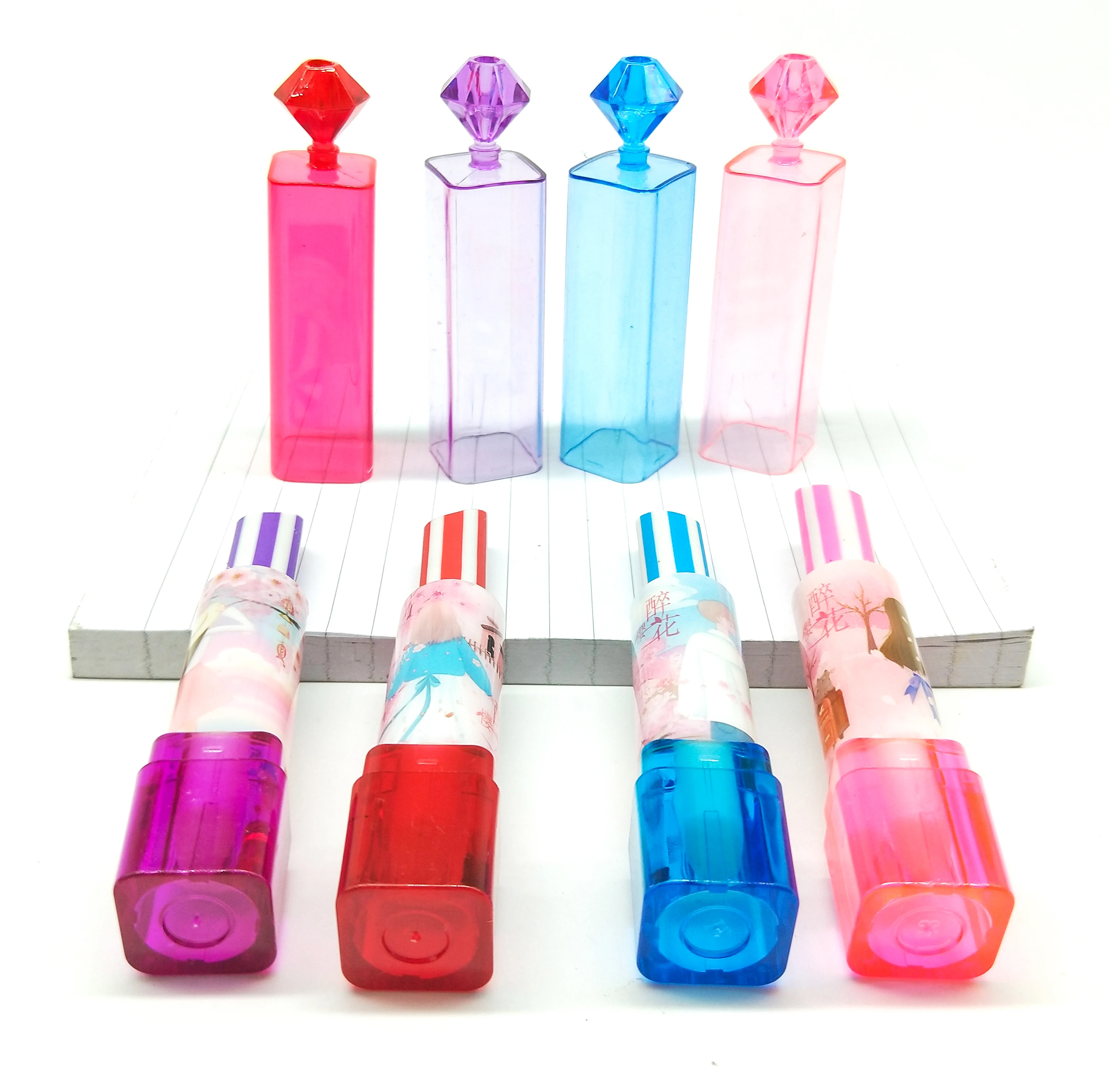 For Rose Love Lipstick Shape Eraser Novelty Eraser Creative Gift For Children 