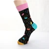 Egg shell label double needle men fun socks