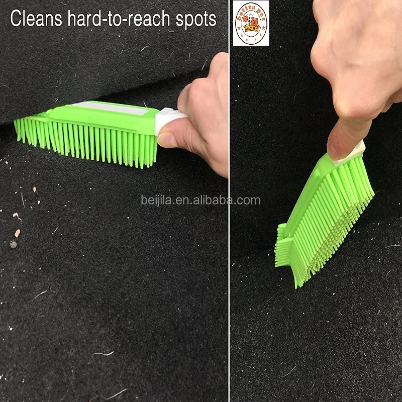 Multipurpose Rubber Pet Hair Removal Brush For Furniture Car Interior