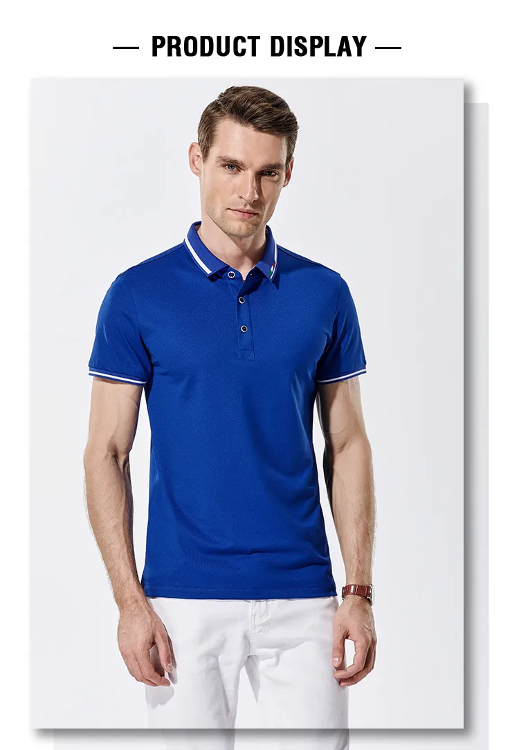 Outdoor premium custom logo mesh fabric mens polo shirts for men golf t shirt