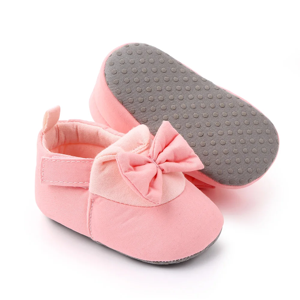Pink Beautiful Fancy Baby Girls Shoes Newborn Cotton Shoes details