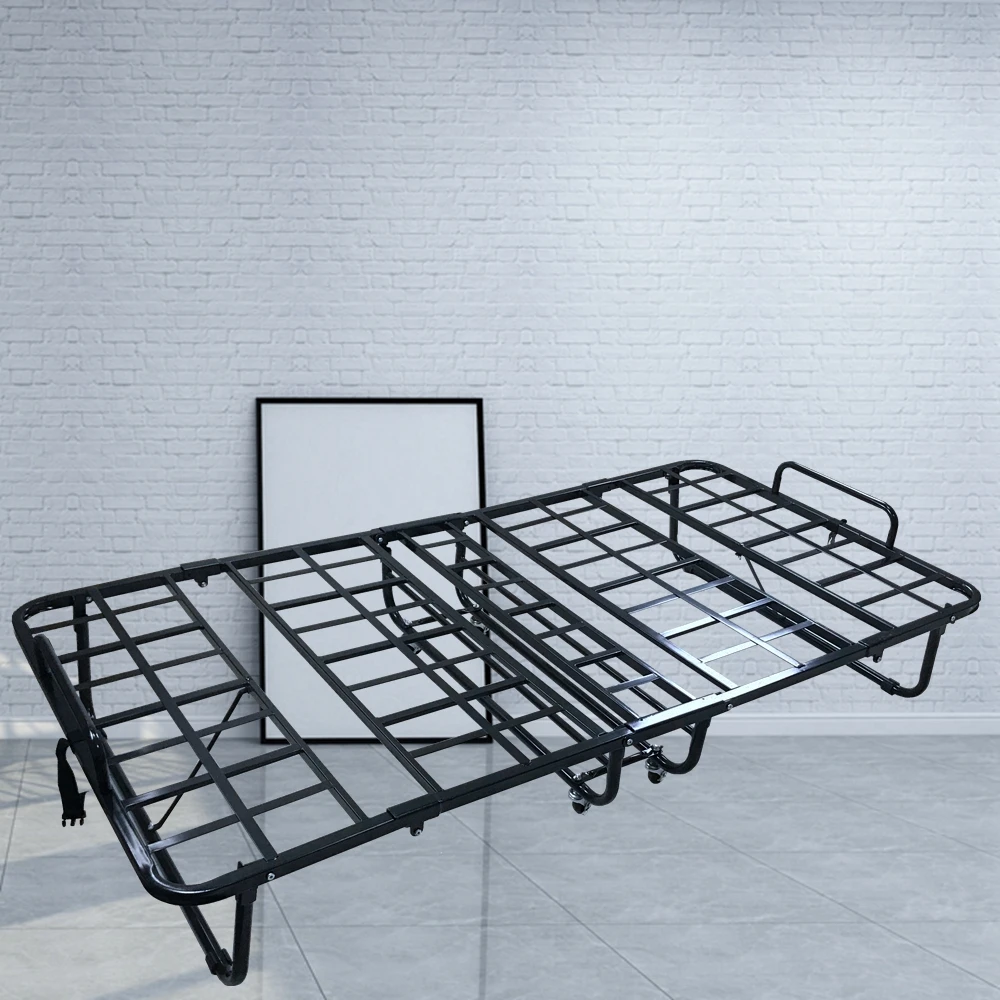 批发工厂户外折叠床木涂层铁金属便携式折叠床帐篷婴儿床露营床