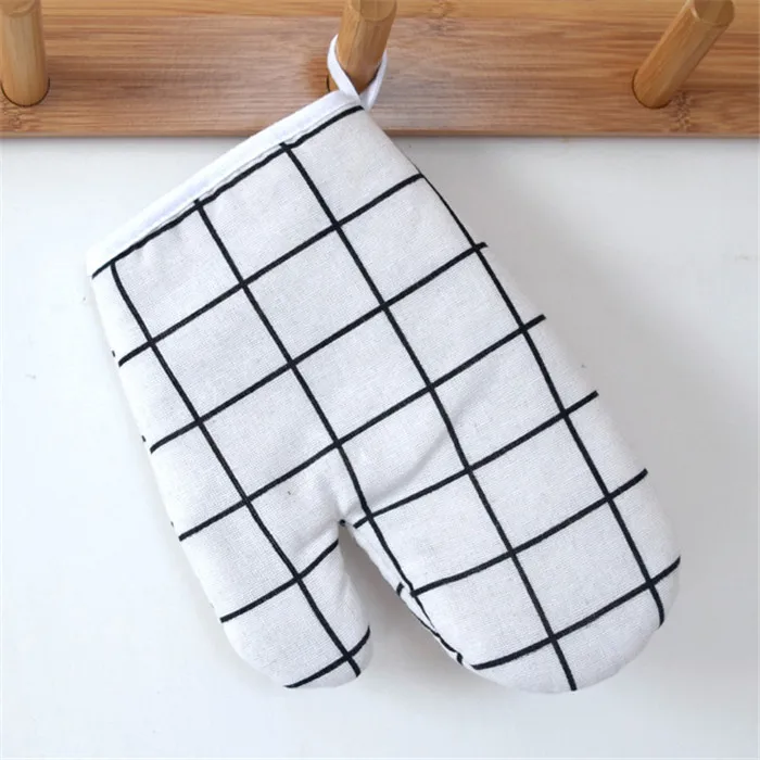 Heat Resistant Kitchen Microwave Oven Gloves Cotton For Baking Cooking Grilling Bbq