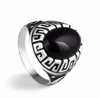 hot selling wholesale Arabic 925 silver gemstone islamic rings for Muslim man
