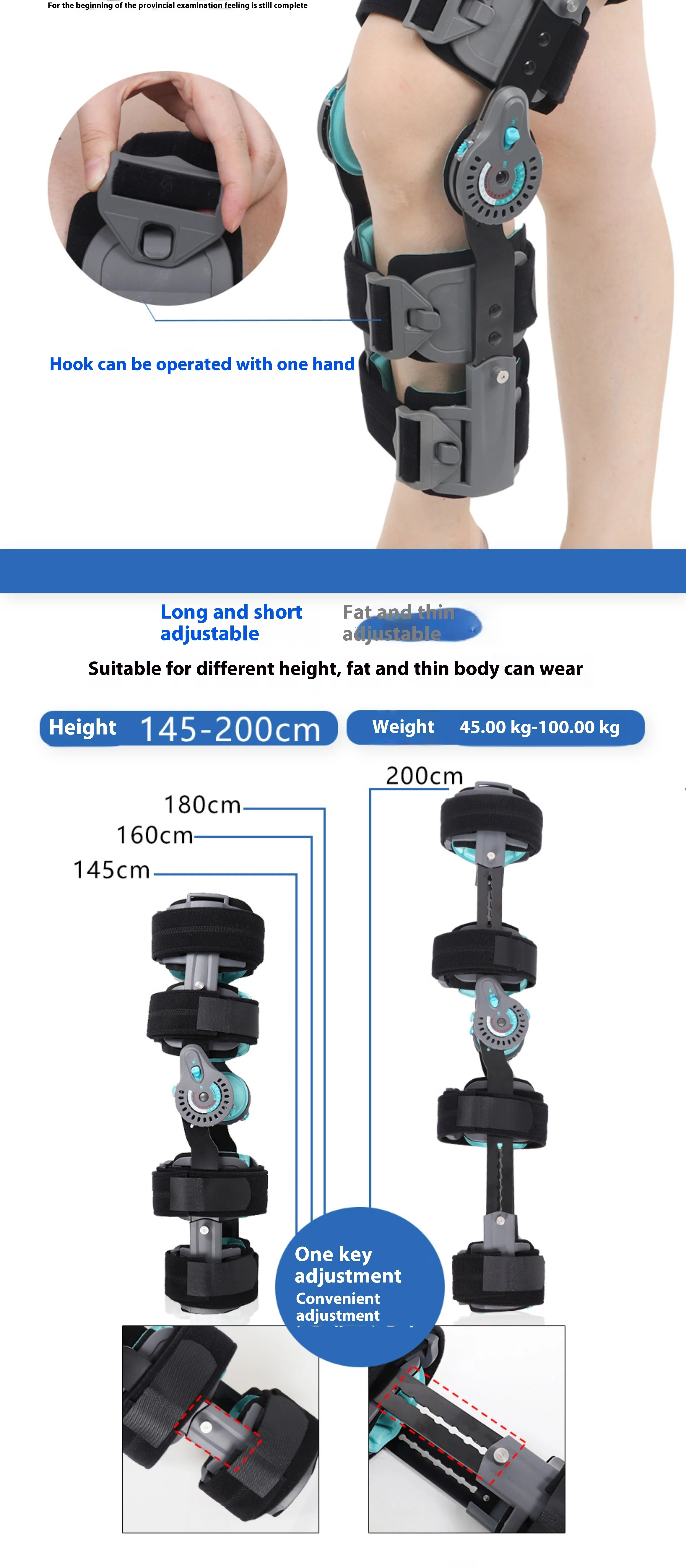 Orthopedic ROM Knee Brace