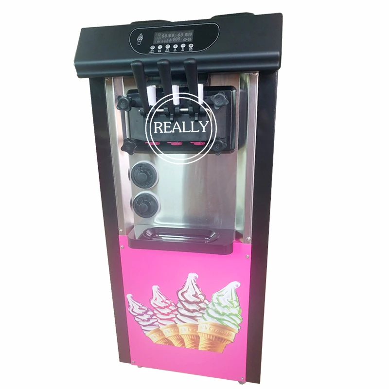 Stainless Steel Commercial Soft Ice Cream Machine Automatic Mini Bql
