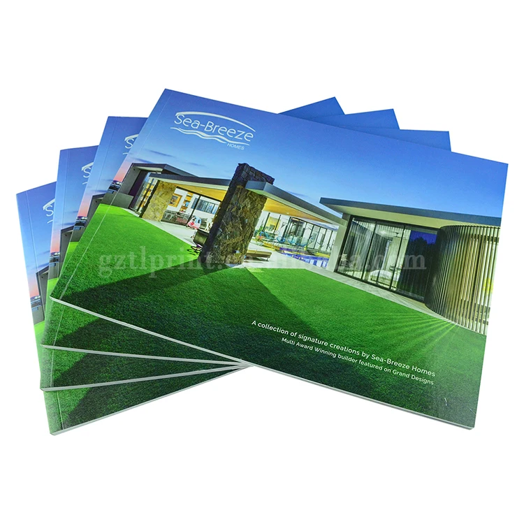 
China Softcover Photo Booklet CMYK Cheap Price Landscape Brochure Printing Service 