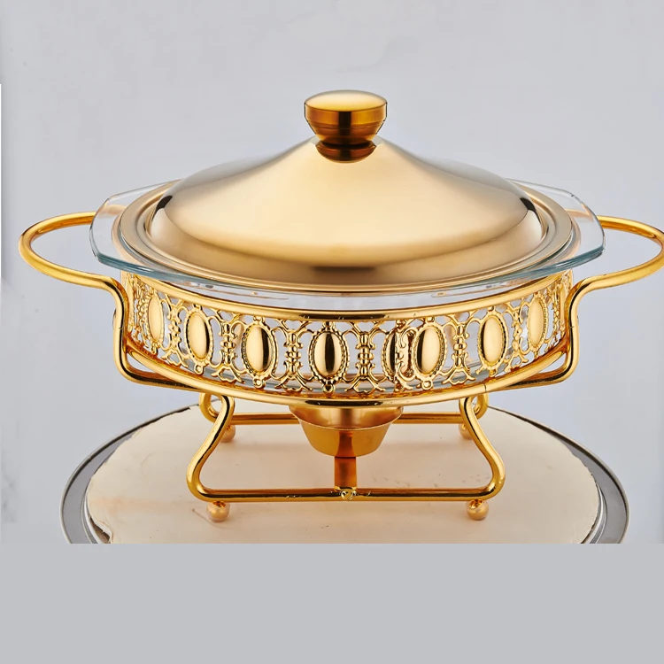 2023 Selling Stainless Steel Chafing Dishes Buffet 2.0l Glass Buffet