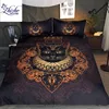 3D style cat queen king printed polyester fabric bedding set ready to ship