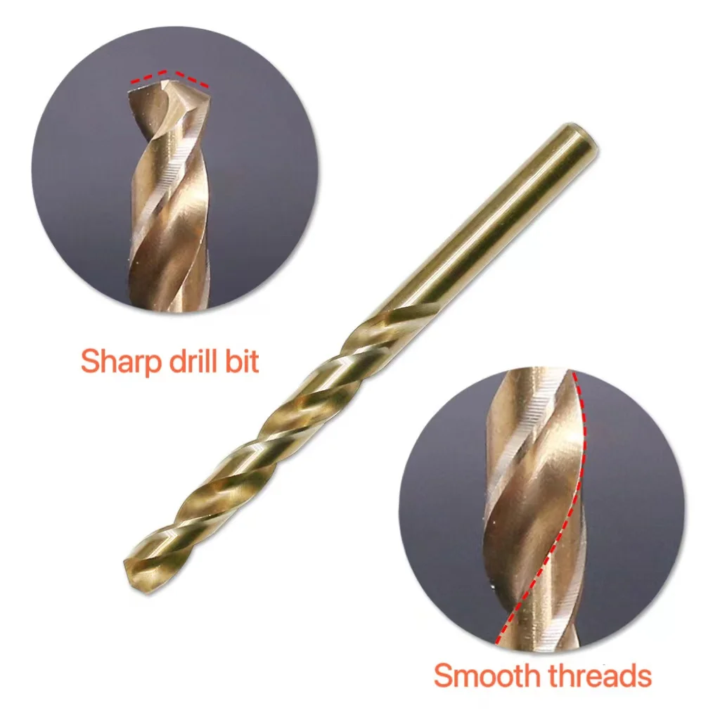 Hss Cobalt Twist Drill Bits Metal Drilling Twist Drill For Metal M35 M2 