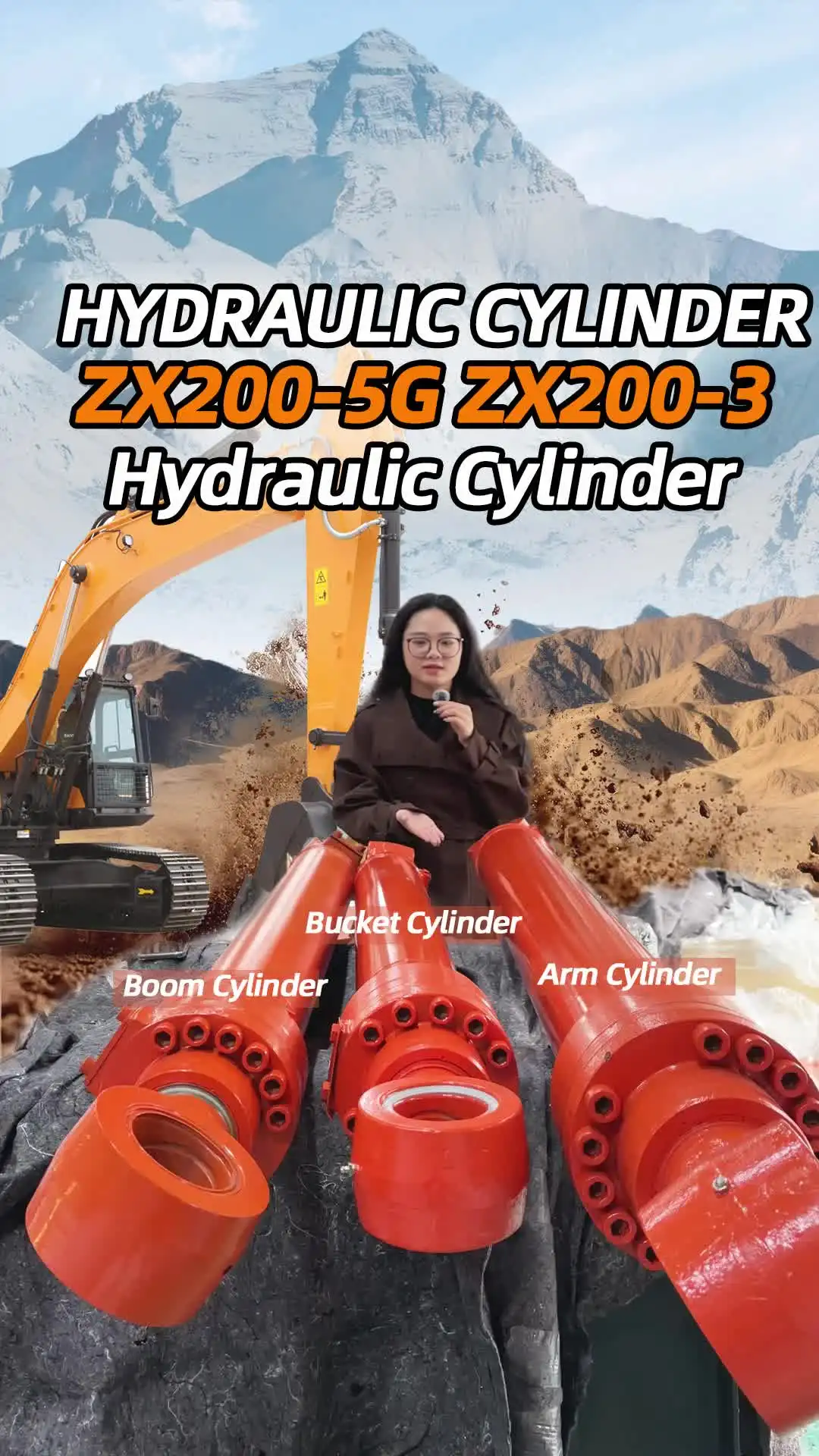 ZX200-5G Excavator Hydraulic Cylinders - Durable & Efficient