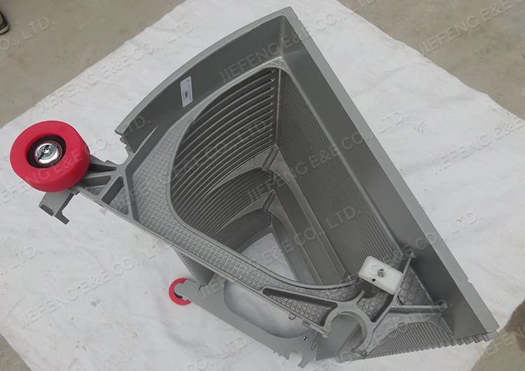 自动扶梯阶梯800毫米银灰色涂漆阶梯滚轮76 * 25毫米