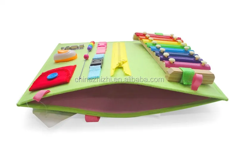 Amazon Montessori Educational Toys Felt Busy Board With Xylophone For Toddlers Learn To Dress Baby Travel Toy Buy Felt Busy Board Baby Travel Toy Montessori Green Board Product On Alibaba Com