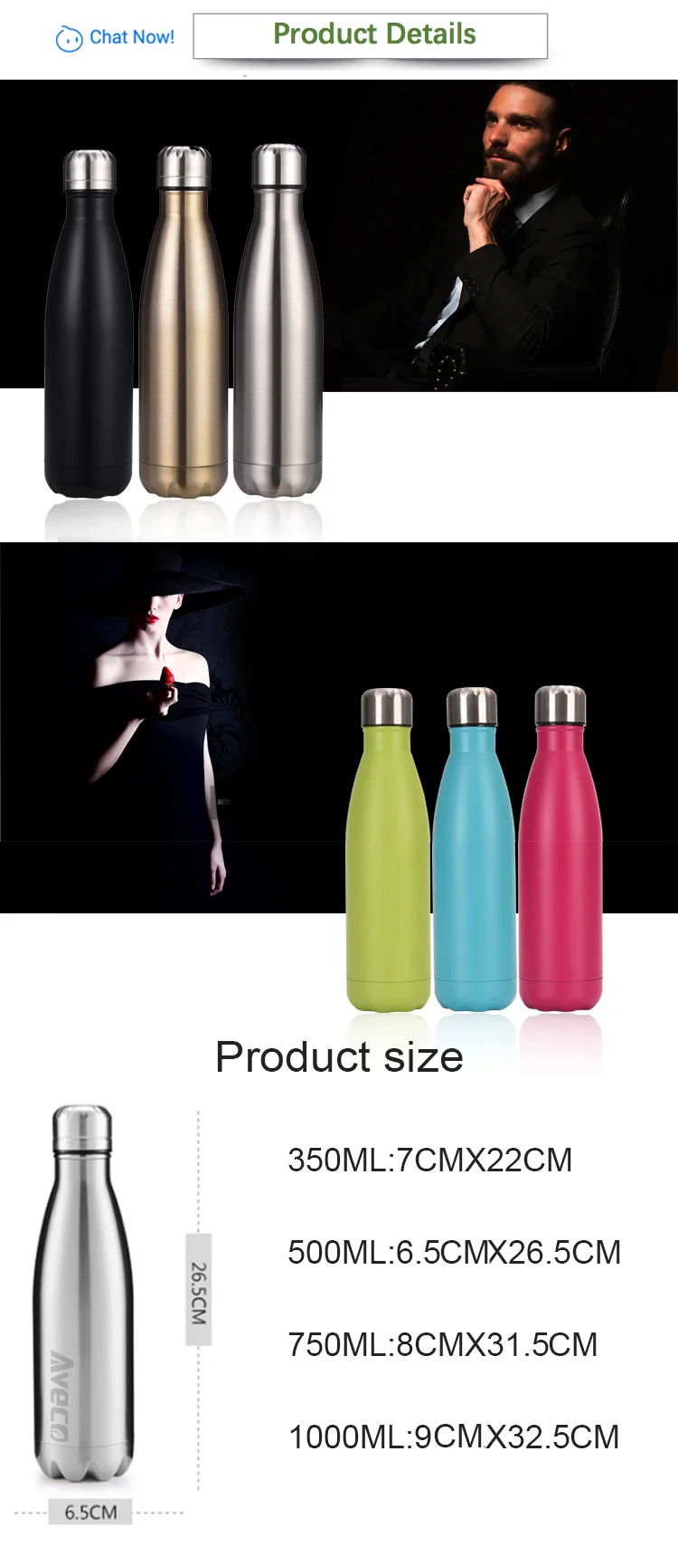 350 Ml 500 Ml 750 Ml 1000 Ml 2 Liter Stainless Steel Water Bottle Cola Custom Logo Buy Stainless Steel Double Wall Water Bottle Sports Water Bottle Stainless Steel Insulated Sports Stainless Steel