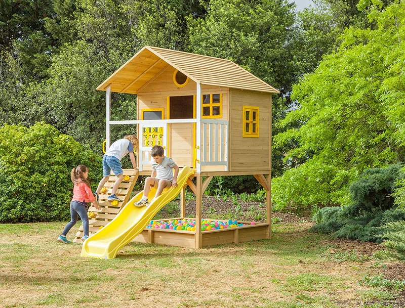 Wooden Kids Playhouse With Slide Buy Playhouse With Slide,Kids