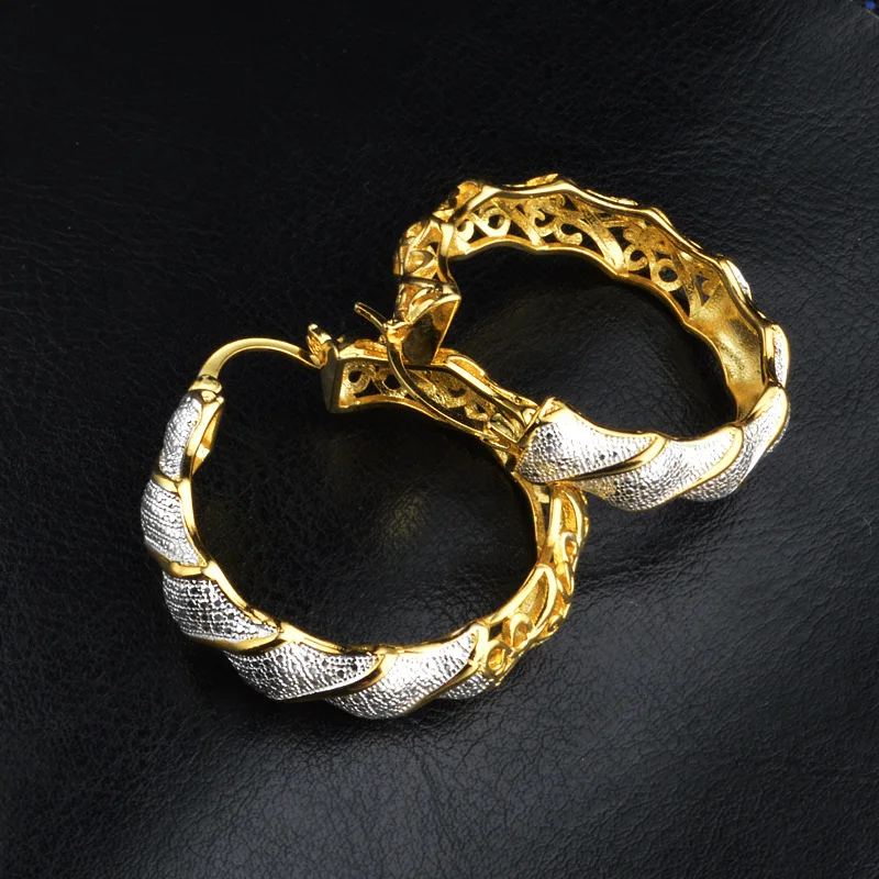 product-Wheel Shape Silver Bijou Jewelry Studs 9Ct Gold Earrings-BEYALY-img-1