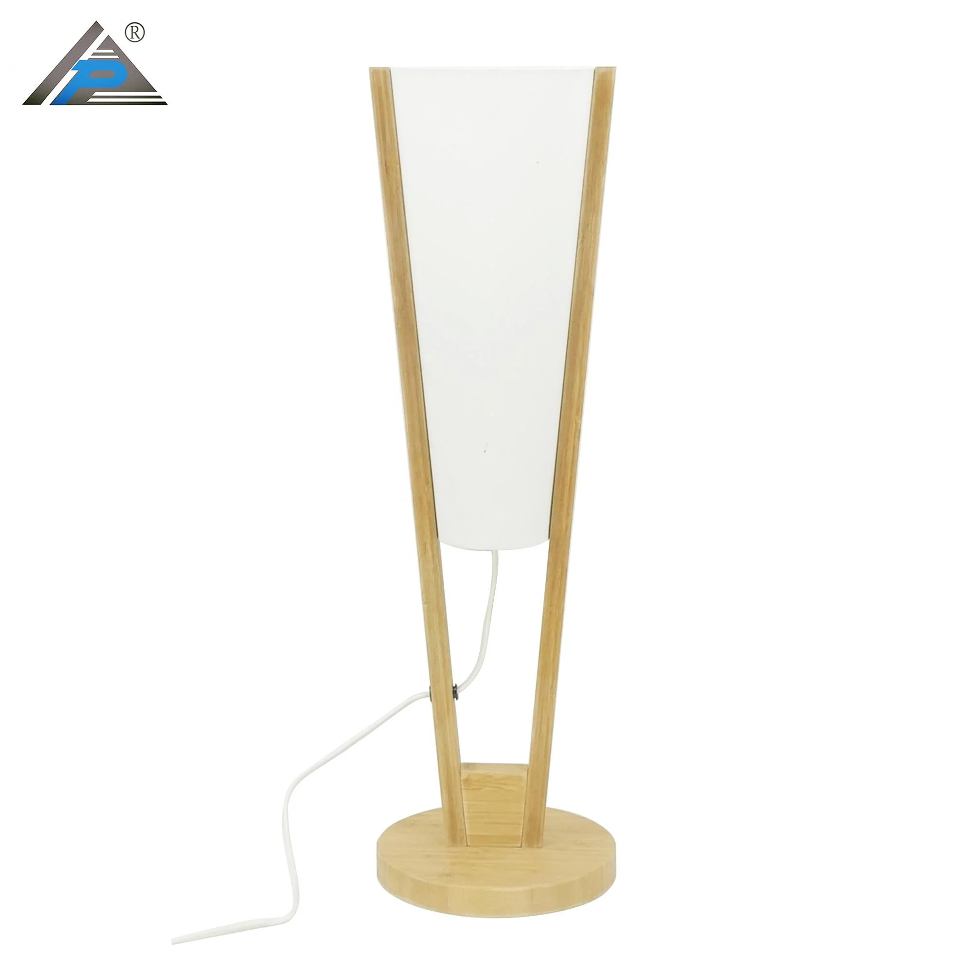 New Lampare European Style Inverted Triangle Tischlampe with Bambus Base table lamp for Bedside Decorative Home Decor