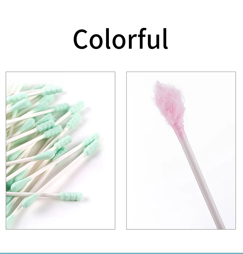 Cotton Swabs Buds Portable Disposable Free Sample Stick Cotton Swabs