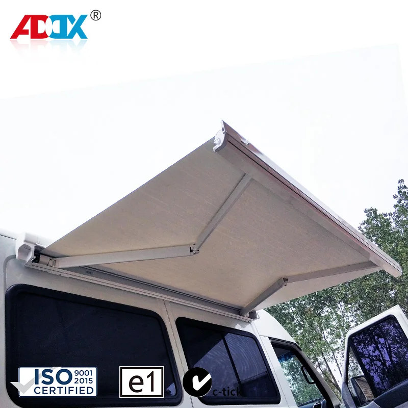 Retractable 12 V Motor Rv Awning Manual Caravan Motorhome Camper