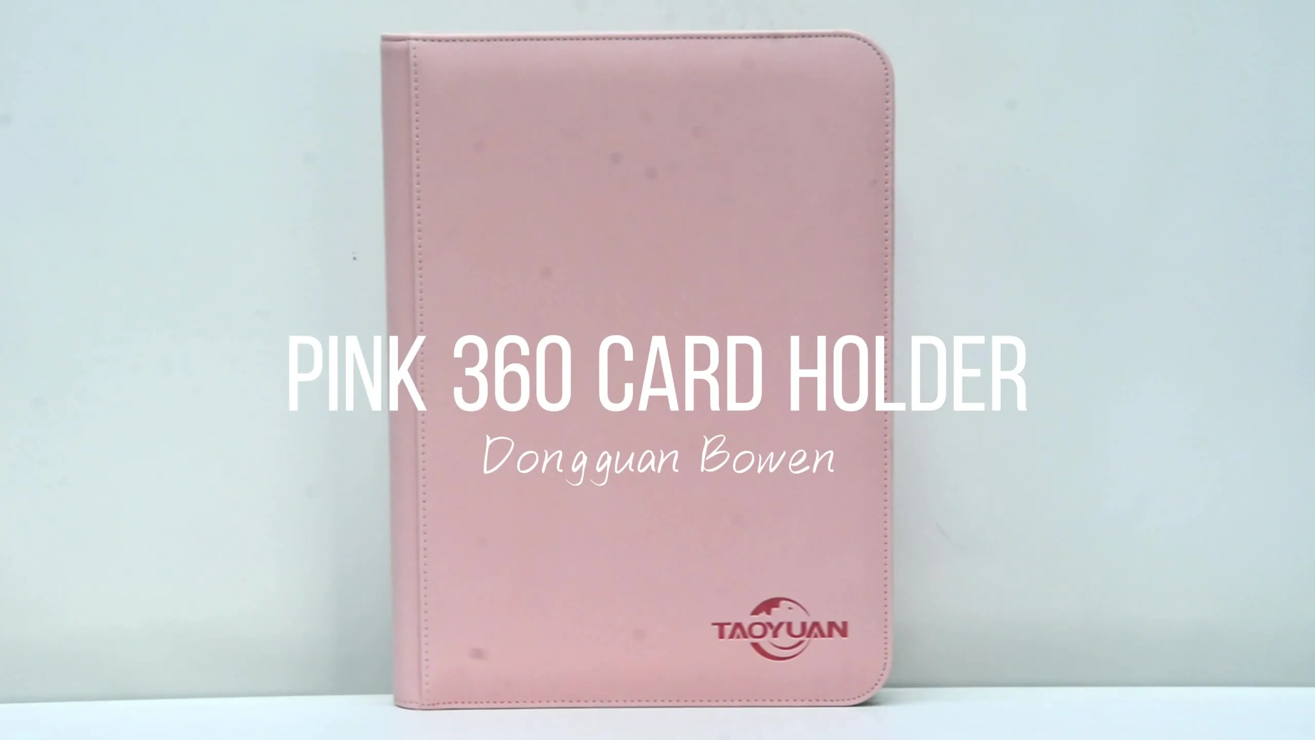 Custom Made High Quality pink 3*3 Rows Trading Card Pocket Binder
