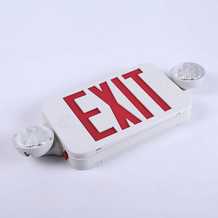 UL listed amazon best sell cheacp price led emergency combo light rechargeable NI-CD battery LED EXIT sign