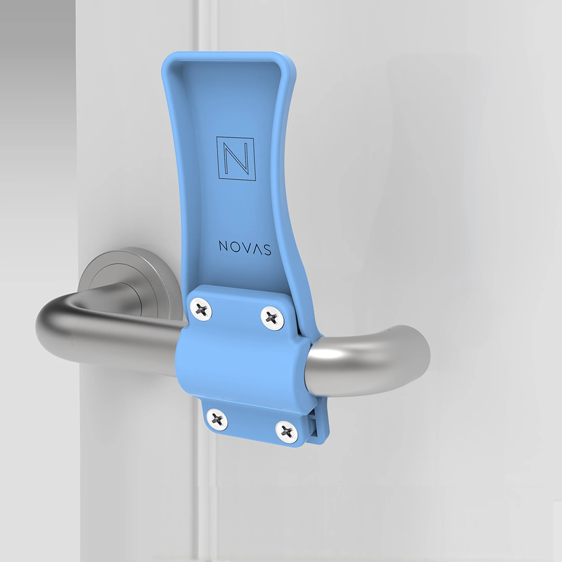 Foot operated cabinet door opener