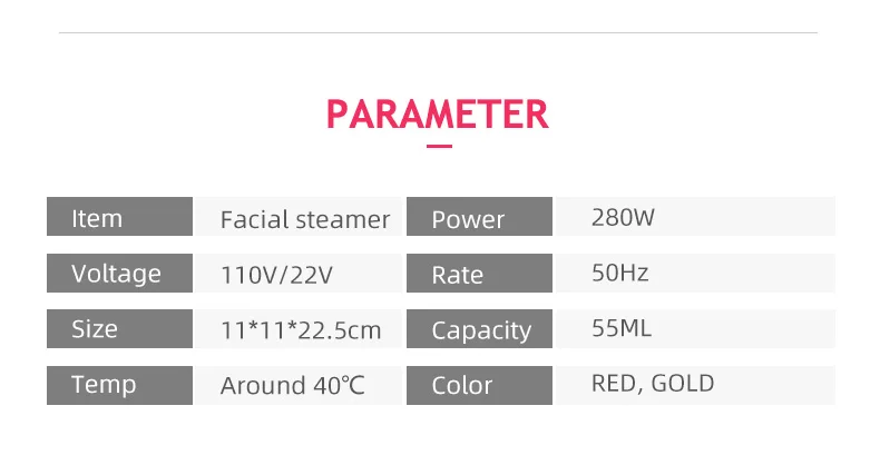 Facial steamer