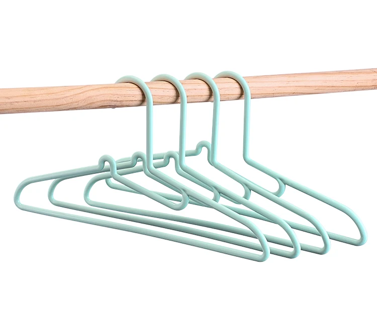 Seamless Thick Plastic Hangers Green Plastic Hangers Without Notches