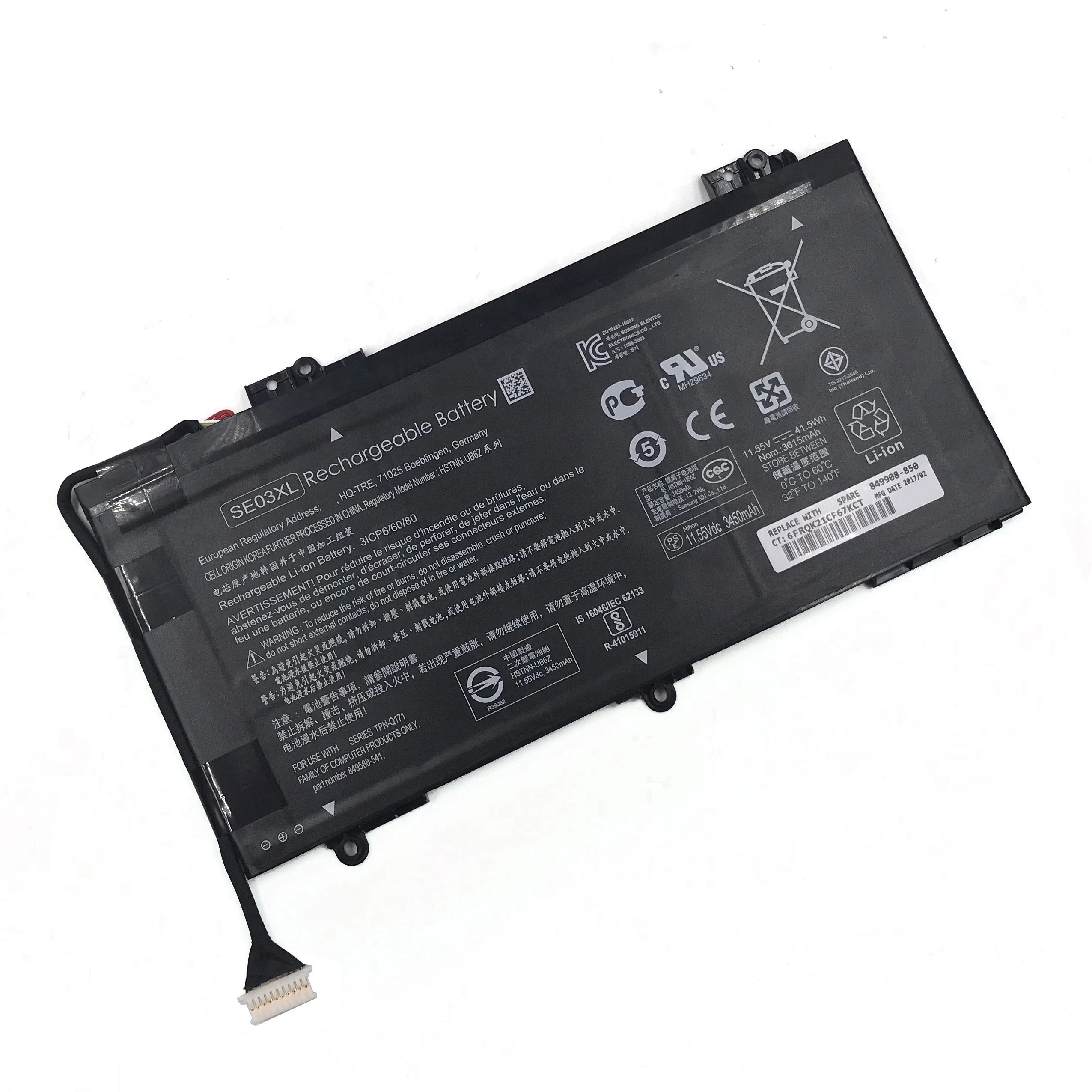 Se03xl Original Laptop Battery 11.55v 3450mah (41wh) 3cell For Hp ...