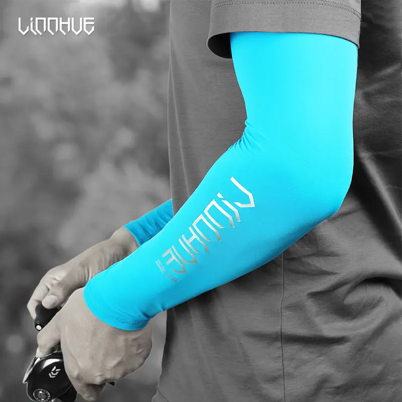 Cycling Ice Silk Arm Warm Covers Sun Protection Oversleeve Sport Outdoor Driving 