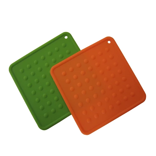 Modern Style Silicone Square Pad Pot Holders and Drying Mat Non-Slip and Durable Flexible Easy to Wash and Dry for Table Use factory