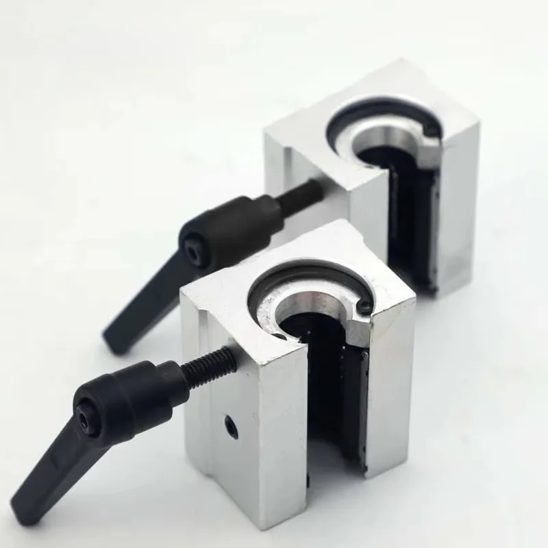 product sbr lockable adjustable cylindrical bearing slider locking positioning guide rail woodworking limit fixed open aluminum bracket-15