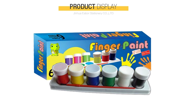 20 ml 6 colors Kids Painting Toy Diy Finger Paint Set