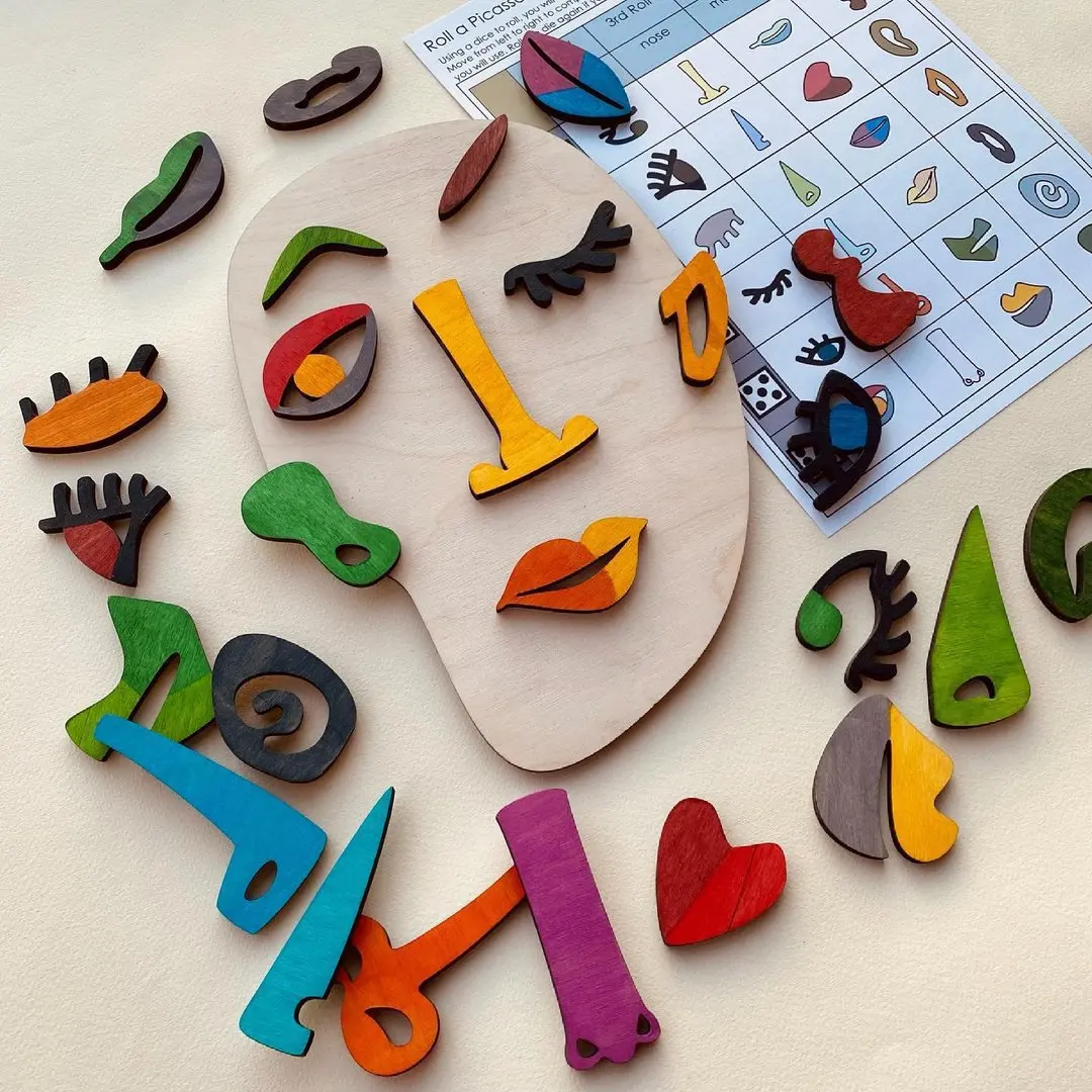 Wooden Montessori Puzzles Kids Pre School Learning Educational Gift ...
