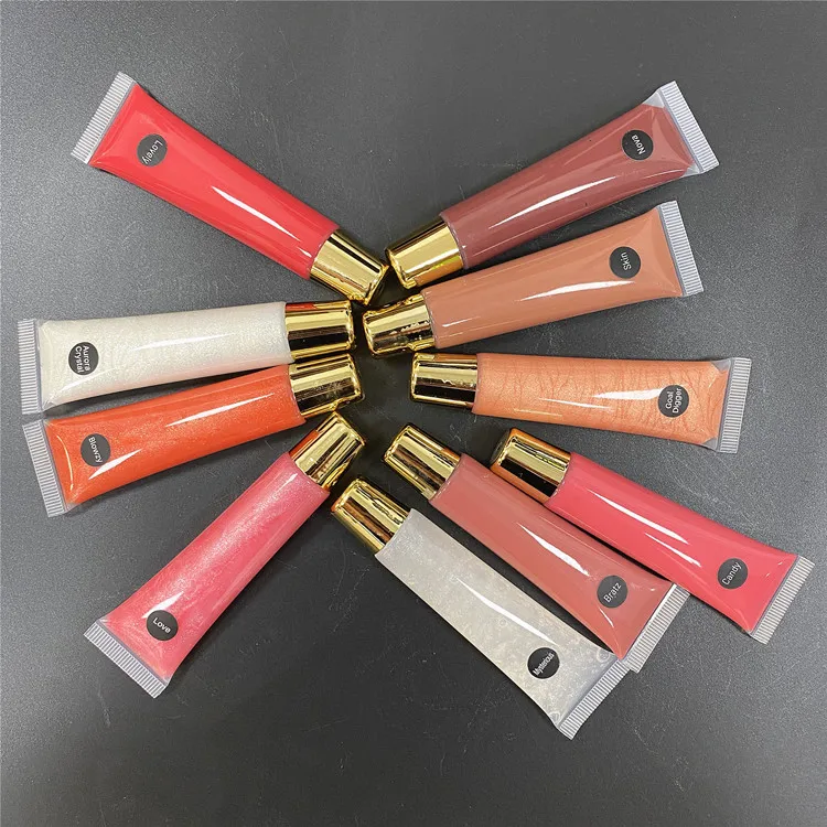 Wholesale Private Label Lip Gloss Waterproof 30 Color Lip Gloss Squeeze