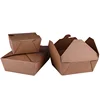 Unique Design Brown Kraft Rectangular Paper Box For Food
