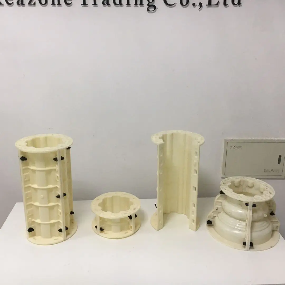 Decorative Concrete Round Roman Column Pillar Plastic Molds For Sale