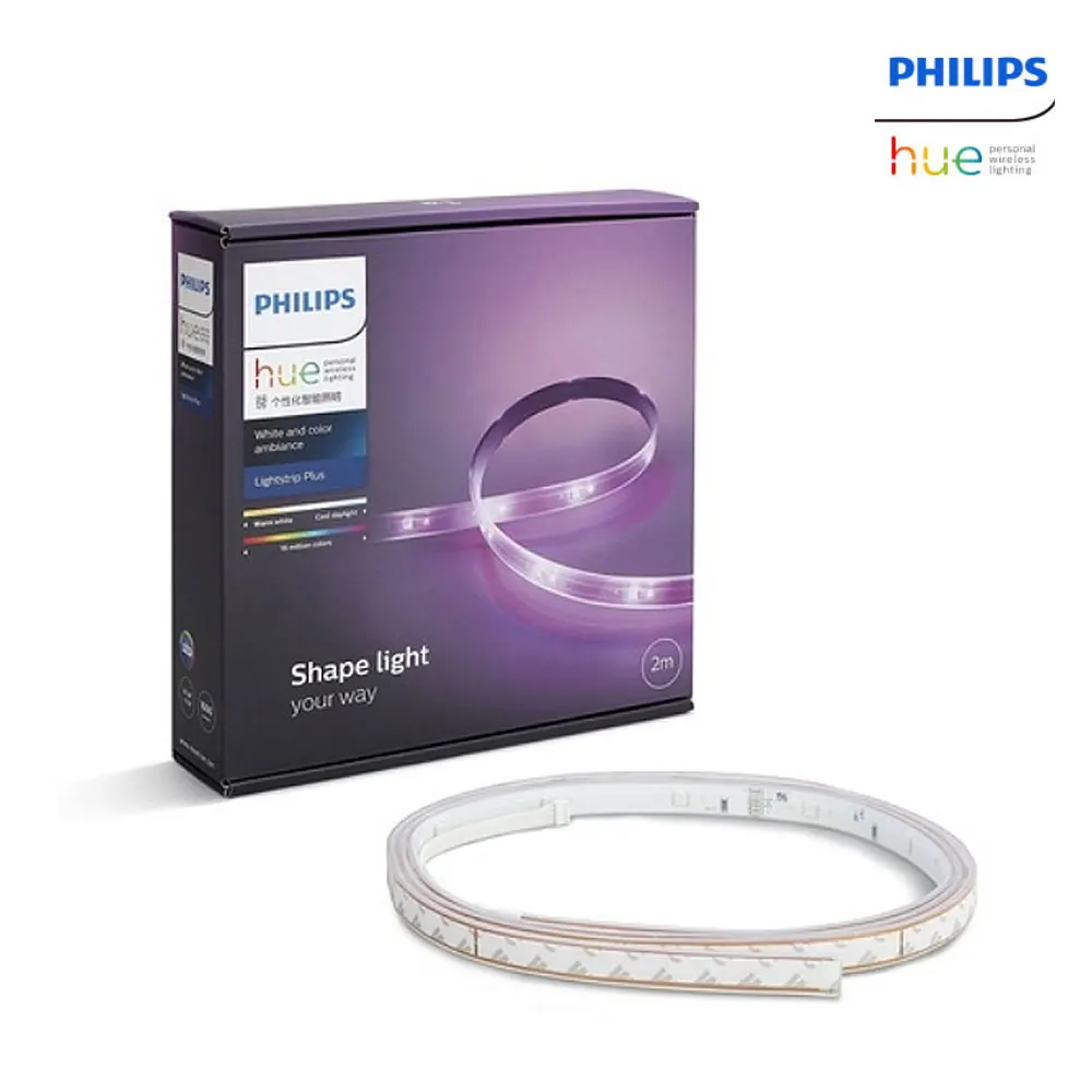 PHILIPS Hue White and color ambiance LightStrip Plus APR Base 2M 80in Smart LED 