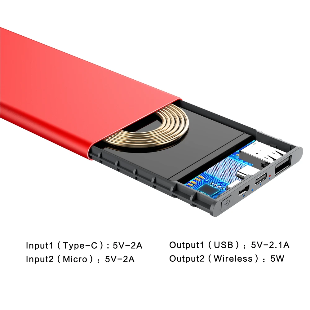 Most popular USB type-c port pretty color charger YF113 suction cup wireless charger power bank for phone - ANKUX.COM