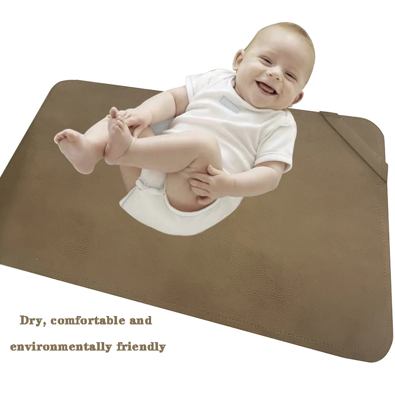 Custom Printed Vegan Leather Change Mats Baby Mat Waterproof Buy