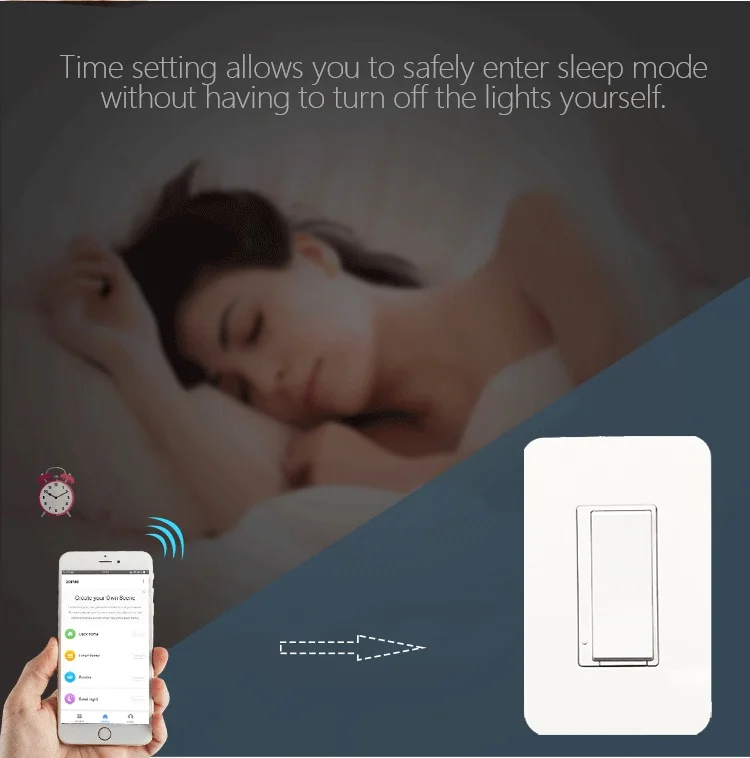 KS-7012 Tuya US 120 Style Physical Button Mobile Remote Control Led Light Wifi Smart Dimmer Switch