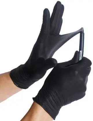 
Tattoo Black Disposable Nitrile Gloves 