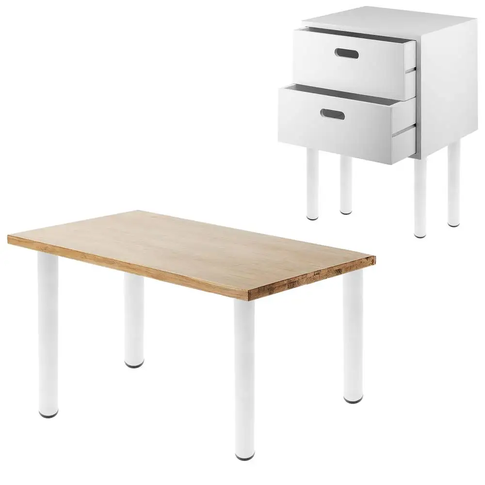 28 Inch Tall Height Adjustable Metal Office Table Legs,60mm Diameter